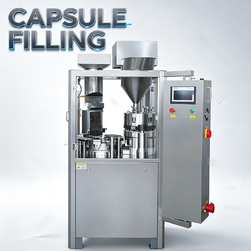 NJP-1200 Multi-Purpose Capsule Filling Machine Powder Pellet Granule Filling Adjustable Dosage 00# To 4# Capsule Sizes