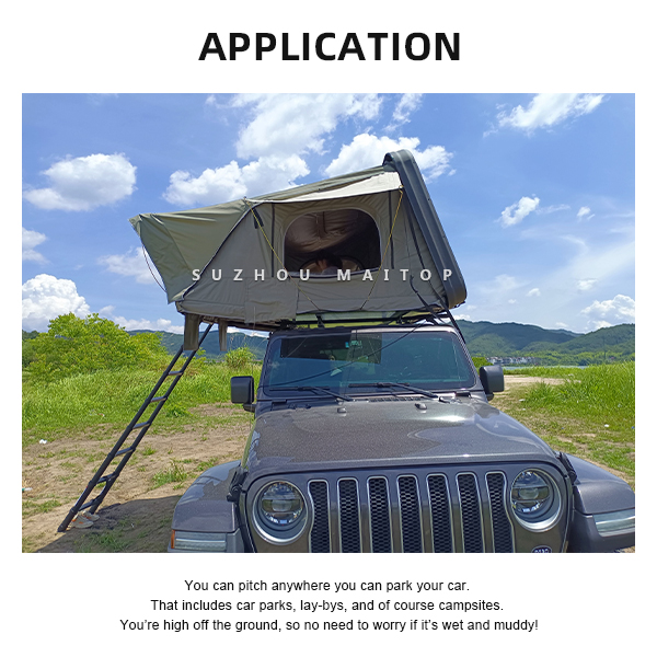 Новый стиль складная крыша палатка на открытом воздухе кемпинг Алюминиевый твердый верх палатка
