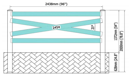 Weatherproof Rust Proof Quick Install PVC horse fence for Arena Pasture Ranch
