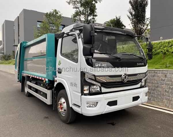 Dongfeng Compression Pure Electric Truck For Garbage Collection Eco Friendly