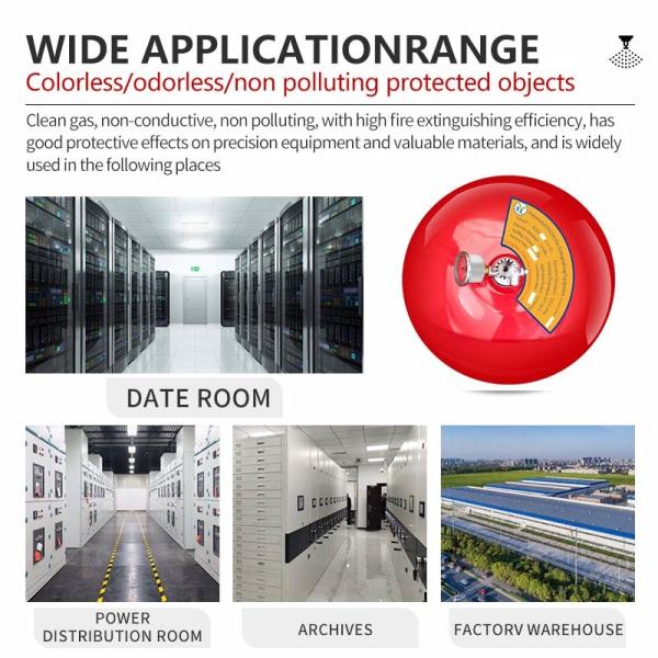 6 кг FM200 Hfc 227ea Огнетушительная система Автоматическое повешение для дома