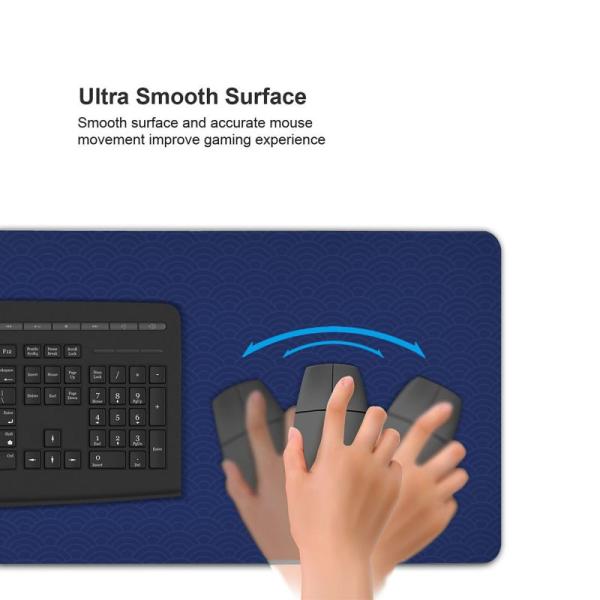 Computer Accessories XXL Rubber Base Desk Mat with Stitched Edges Keyboard Mouse Mat Desk Pad
