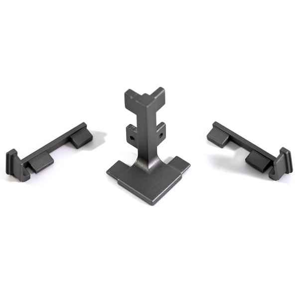 Luxury Kitchen Furniture Hidden Pull Handles Black For Modern Cabinet
