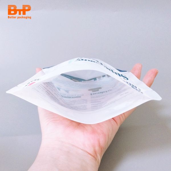 Custom Printed Recyclable Resealable Zipper Lock Mylar Stand up Pouches for Popcorn and Pet Food Packaging Bag