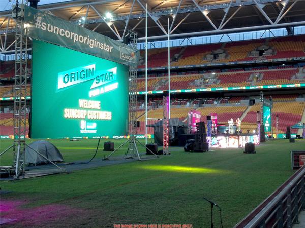 P6.25mm Outdoor Rental LED Display 250mmx250mm Modular Big Stage Backdrop LED Screen Wall