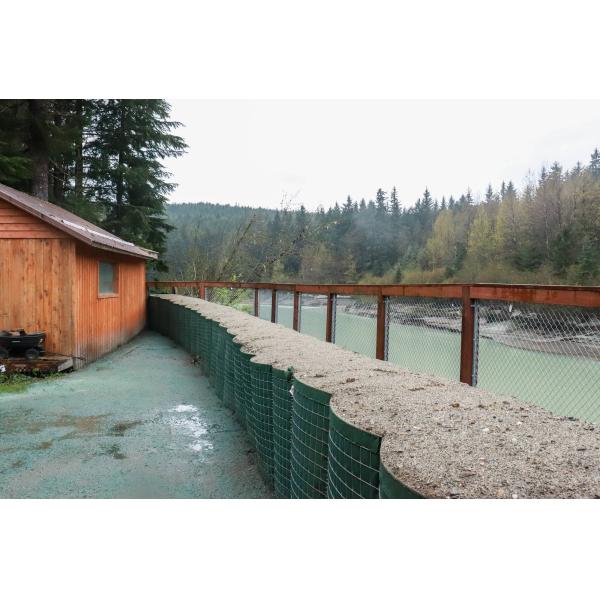 MIL3 1*1*10m Barrera galvanizada Hesco de trabajo pesado Bastión para pared de arena soldada Barrera defensiva