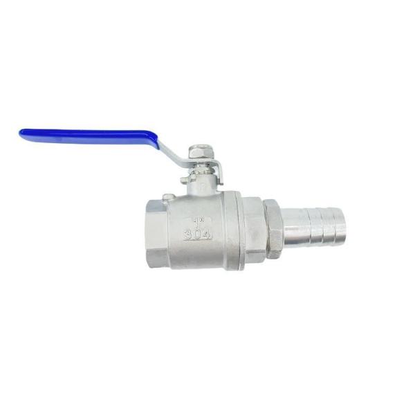 Structure Stainless Steel 2PC Floating Ball Valve with Pagoda Pipe End Customized Request