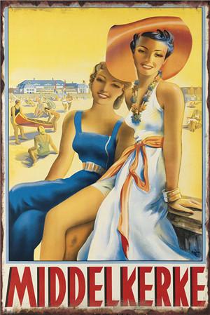 Vintage Metal Sign for Indoor and Outdoor with Weatherproof and Lightweight Material