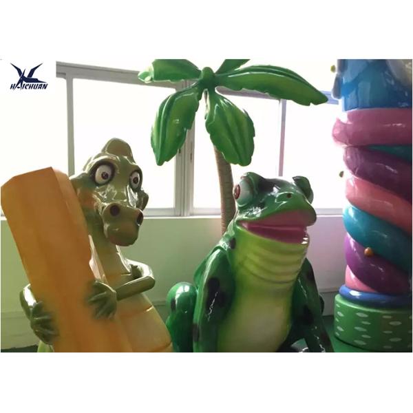 Decorative Life Size Cute Cartoon Lifelike Fiberglass Statues For Amusement Park