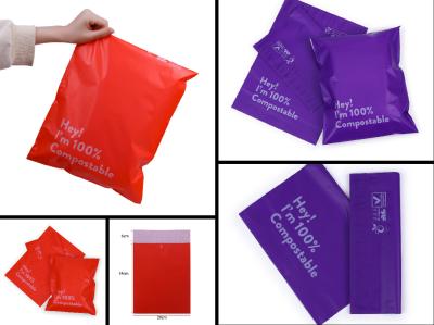 Custom Logo Eco Friendly Poly Mailers Compostable Cornstarch For Express