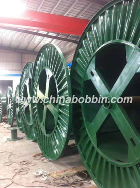 Pressed steel bobbin cable spool for steel wire cable copper corrugated bobbin cable steel