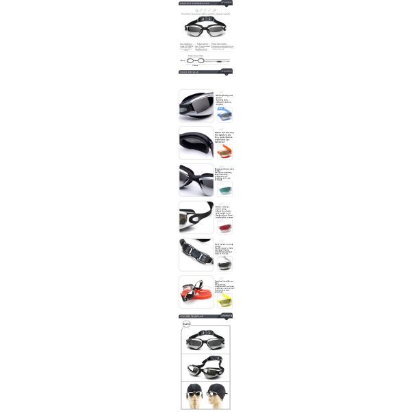 Anti Fog UV Protection Waterproof Swimming Goggles For Sports And Training