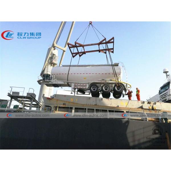 25cbm 35cbm 50cbm Carbon Steel Tanker 3 Axle Semi Trailer For Bulk Cement