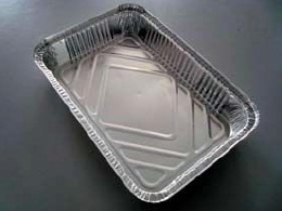 Lubricated Surface Aluminum Foil Pans Half Hard Temper Alloy 3003 , 8011