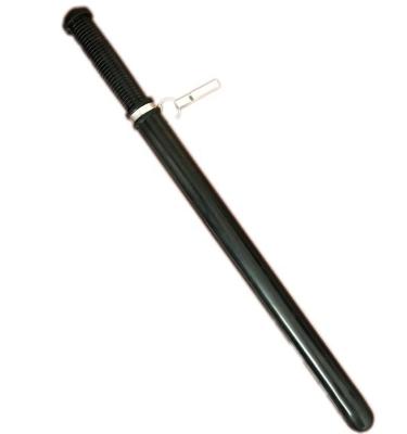 Black Law Enforcement Gear Rubber Baton Protection Police Baton