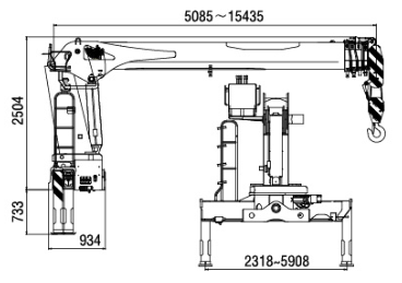 8 ton XCMG SQS200 III Boom Truck Crane Telescopic Truck mounted Crane