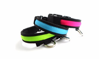 Wholesale waterproof usb rechargeable led dog collar