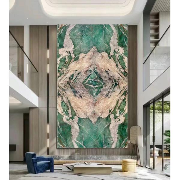 Natural Stone Brazil Marble Backlit Sodalite Green Quartzite for Bedroom Design Ideas