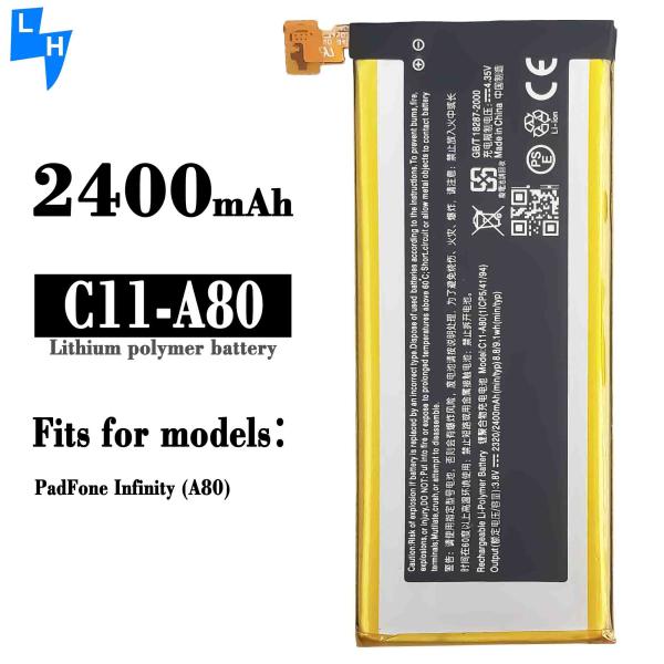Sistema de teléfono móvil modelo T00D PF500JL 2400mAh C11-A80 R Batería para ASUS Padfone A86
