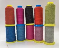 100% polyester couleur arc-en-ciel double face fil réfléchissant pour tricotage Laveur Durable 0,25 mm 0,5 mm 1 mm
