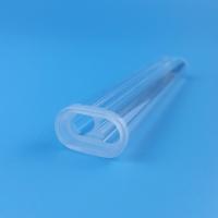 Pièces de rechange laser Cellule à flux en quartz dépoli étagée Forme d'ellipse transparente Double trou