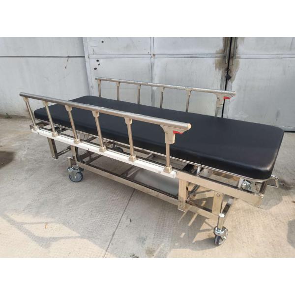 Producto médico Estructura del paciente Rueda de carrito con cubierta exterior de freno Cama de traslado de silla de ruedas