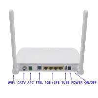 Módem del router de HK730 WiFi EPON ONU CATV 2.4G WiFi 1GE 3FE 1TEL Wifi