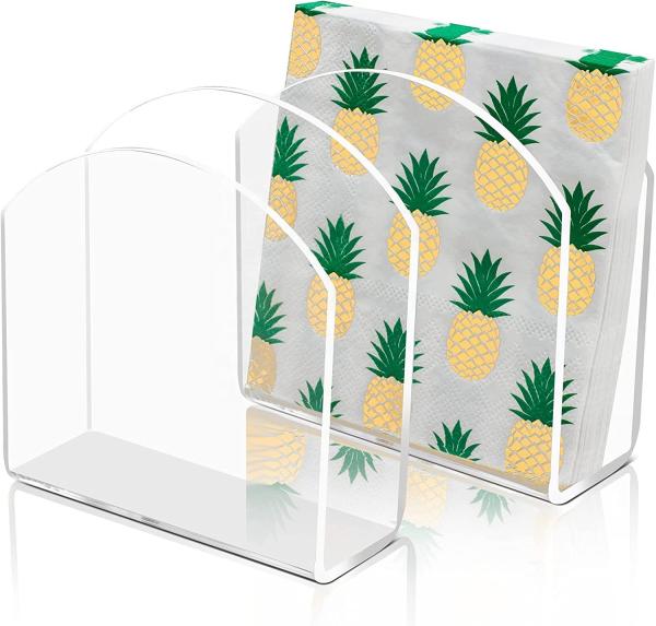 Acrylic Napkin Display Rack Stand Pen Magnetic Holder Advertising 5 Inch