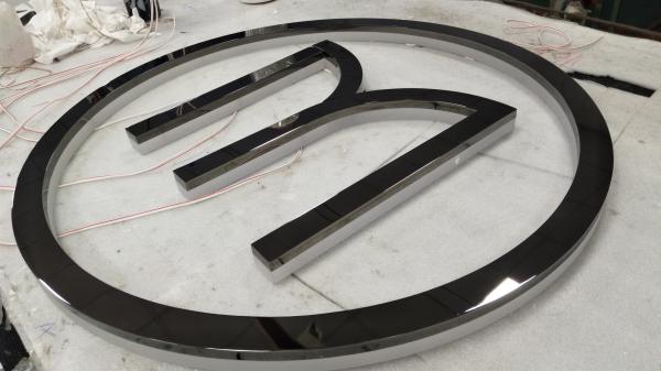 Illuminated Backlit Stainless Steel Letters Signs 5000K For Hospitals