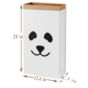 le sac en papier bag, Kraft Paper Storage Linen Bag Kids Toys Clothing Organizer Basket Nursery Home Decor