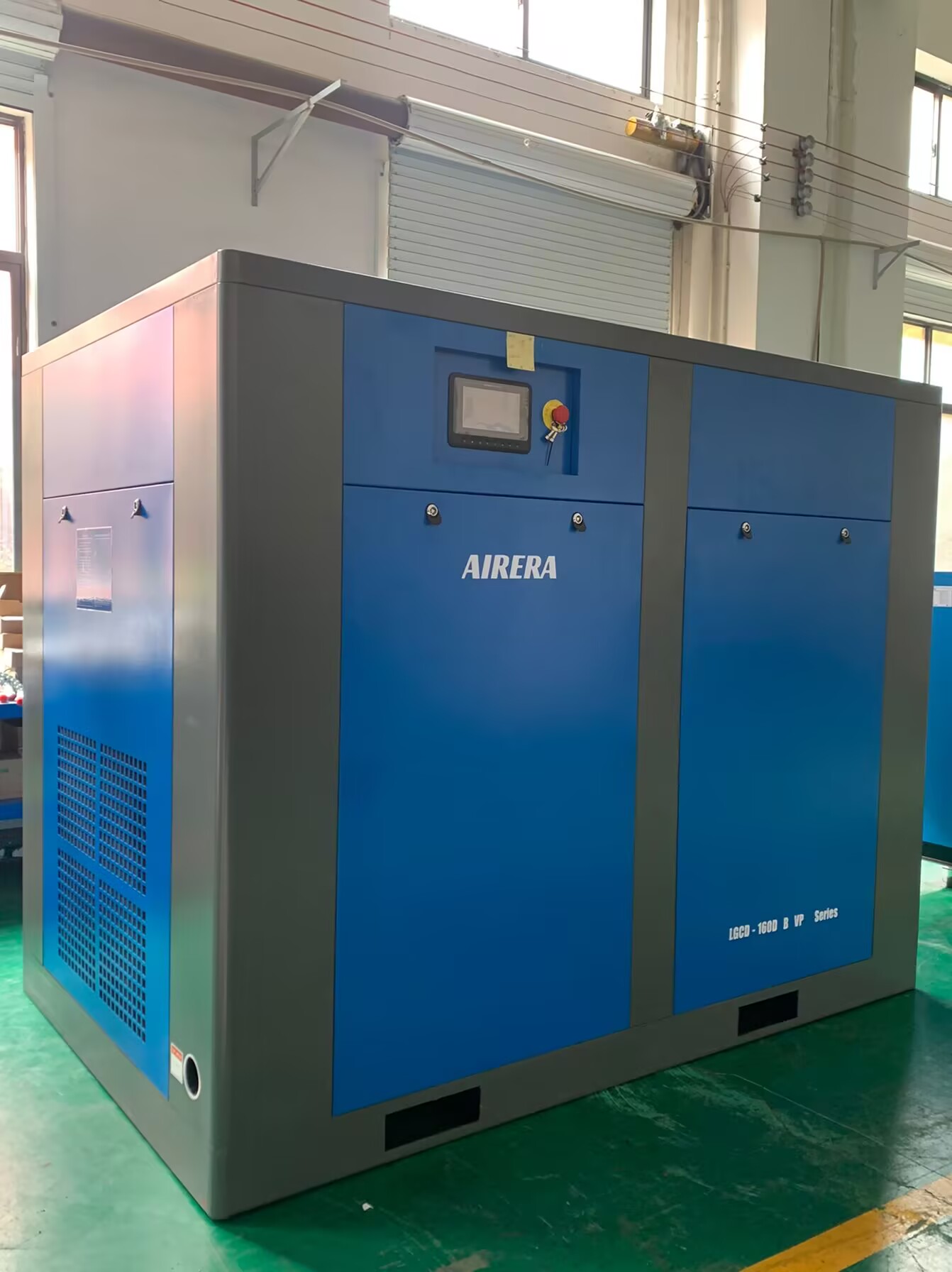 160KW винтовой воздушный компрессор / вращающийся винтовый воздушный компрессор с 90L интеллектуальным контроллером