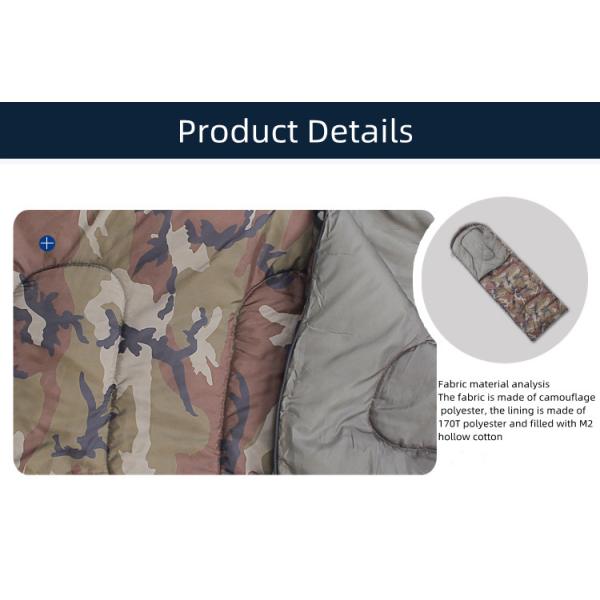 Envelope Polyester Hooded Military Camping Gear Windproof Cold Protection