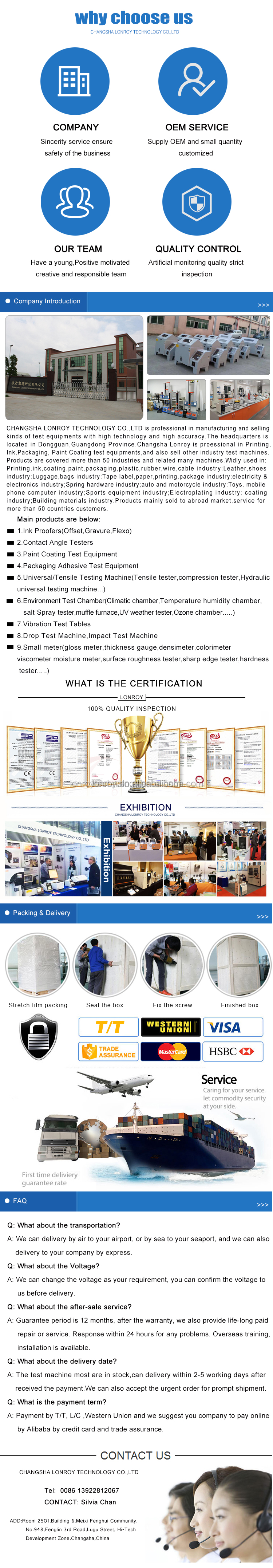 ISO 7765 ASTM D1709 Falling Dart Impact Testing Machine AB Method Test Falling Dart Impact Tester