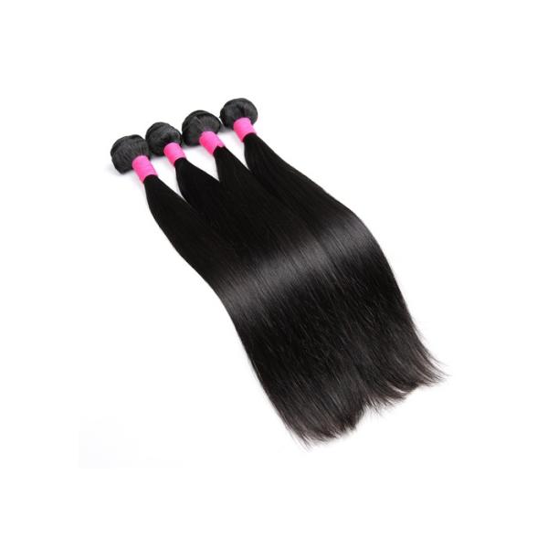 Soft & Thick Virgin Human Hair Extensions Silky Straight Natural Black