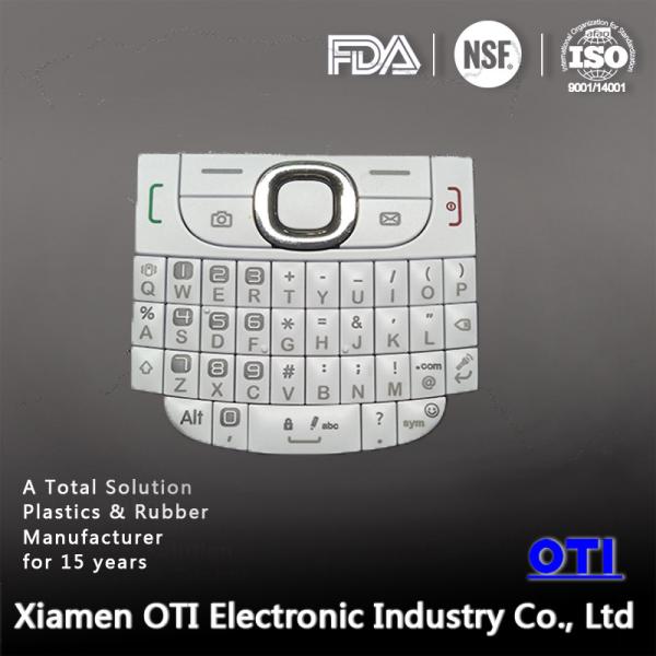 Custom Silicone QWERTY Keypad for Electronics 30-80 Shore A
