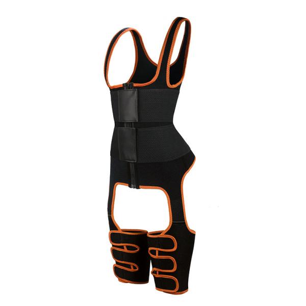 Shaper completo do pé do ajustador da coxa da correia de couro de Cincher da cintura do corpo do 3XS das mulheres