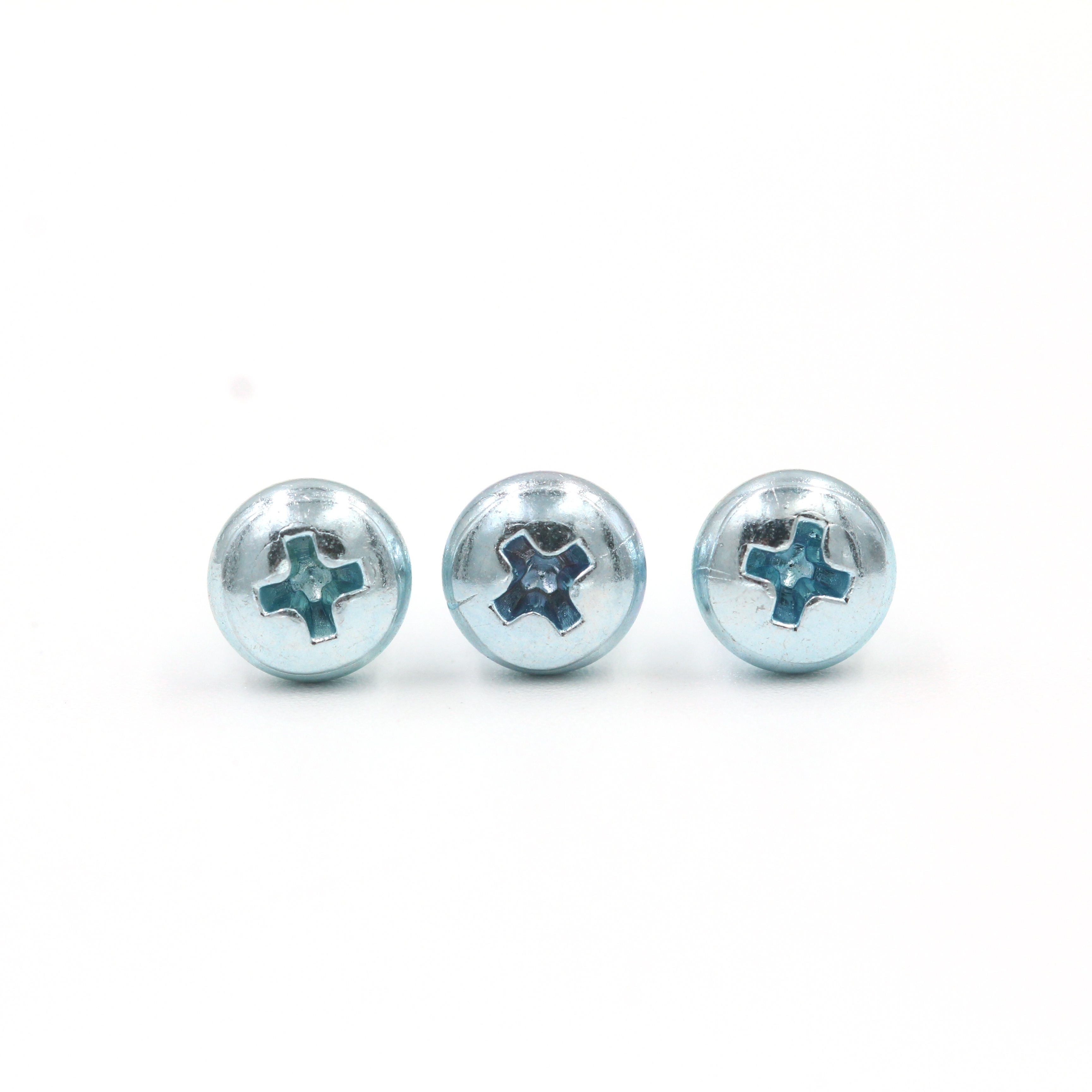 Blue Zinc Stainless Steel Phillips Round Pan Head Self-tapping Thread Forming Screw for Plastic