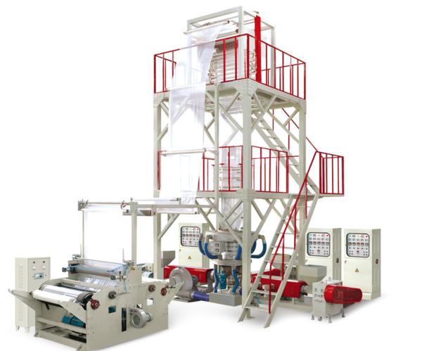 Rotary Die Head Blown Film Extrusion Machine , PE Film Blowing Machine Oil Resistant