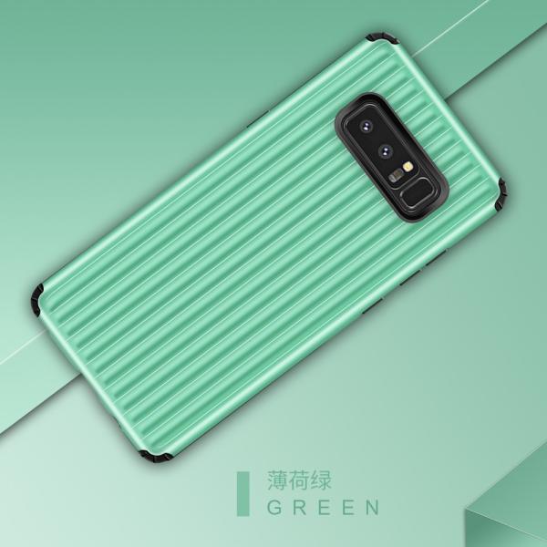 Luminous Tempered Glass Phone Cover For Samsung Galaxy Note 8 / Silicone Soft TPU Phone Case