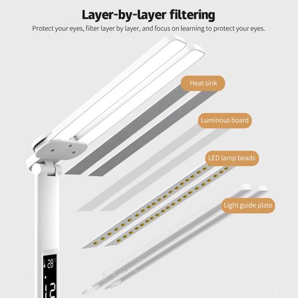 6500k 3200mah 7W Calendar LED Desk Lamp With Pen Stand