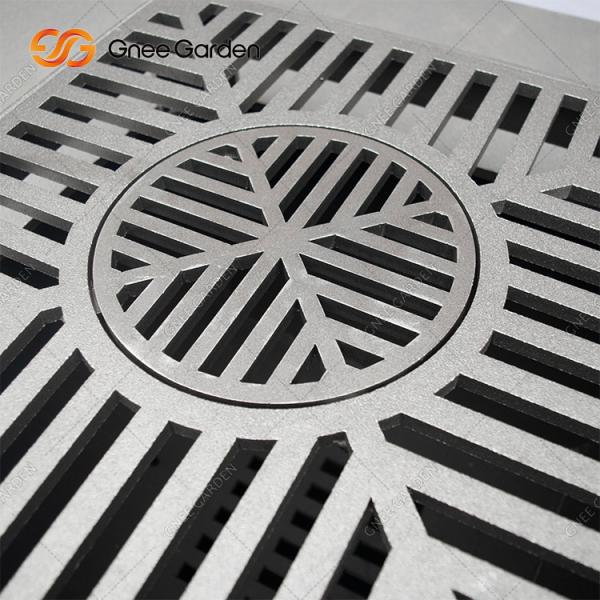 Corten Steel BBQ Fire Pit Grill Trapezoid Shaped Outdoor Cooking Grills For Garden