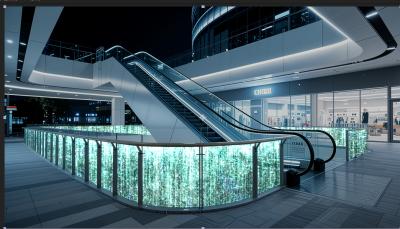 P4 DC5V Transparent LED Display Screen , 3000cd/m2 High Brightness Glass LED Screen