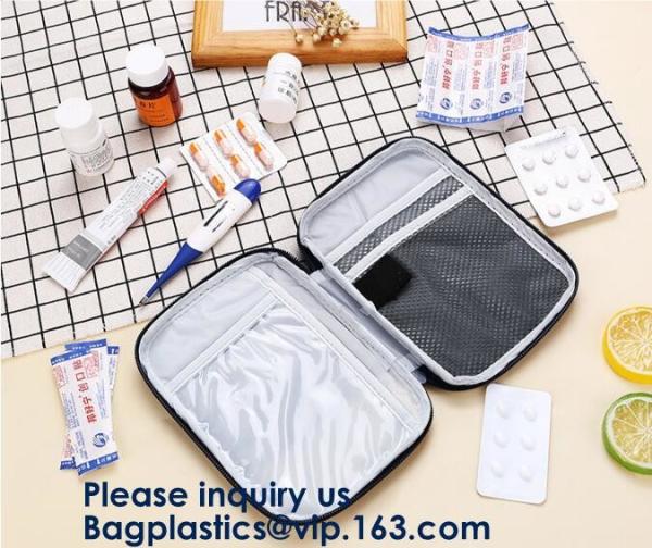 First Aid Bags, Kit Bag, Medical Storage Bag, Portable Pouch, Emergency Medicine, Handy Pills Pocket