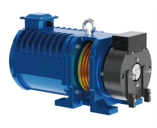 Modern Villa Elevator Permanent Magnet Synchronous Gearless Traction Machine Metal