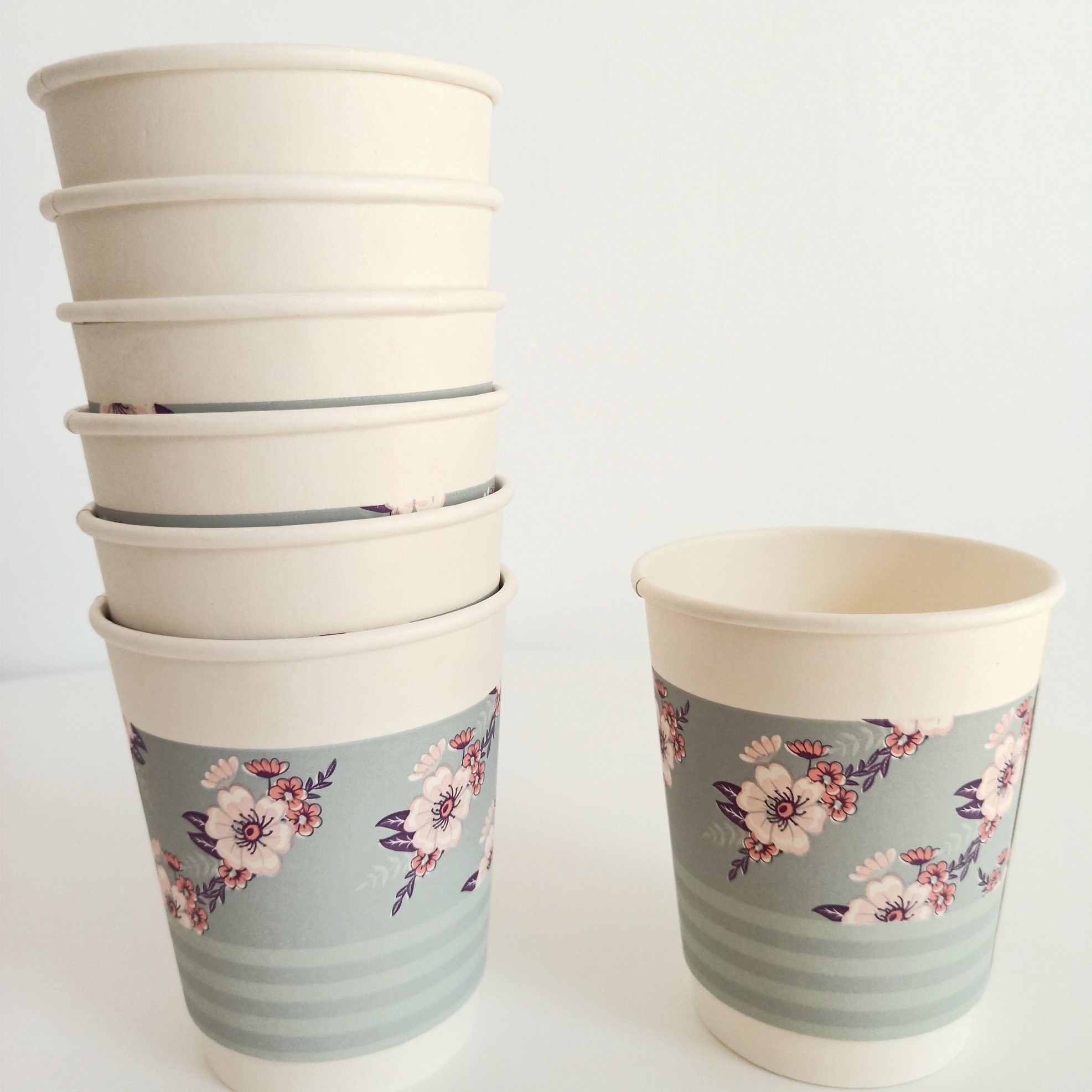 Customization 80z Double Wall Paper Cup for Disposable Coffee and Beverage Drinking
