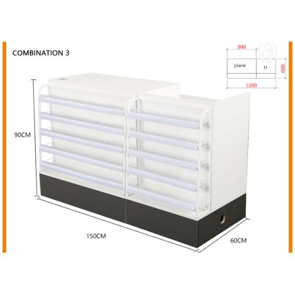 Wooden Chinese Pharmacy Store Display Cashier Drug Shelf Multi Functional Bar Counter