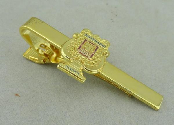Promotional Gold Mens Tie Bar Cufflink Brass Tack By Die Stamped