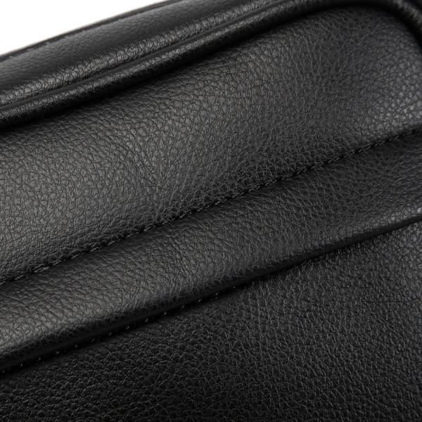 Black Microfiber Cell Phone Cross-body Pouch Male Side Sling Cross Bag Men Leather Messenger Bag For Men
