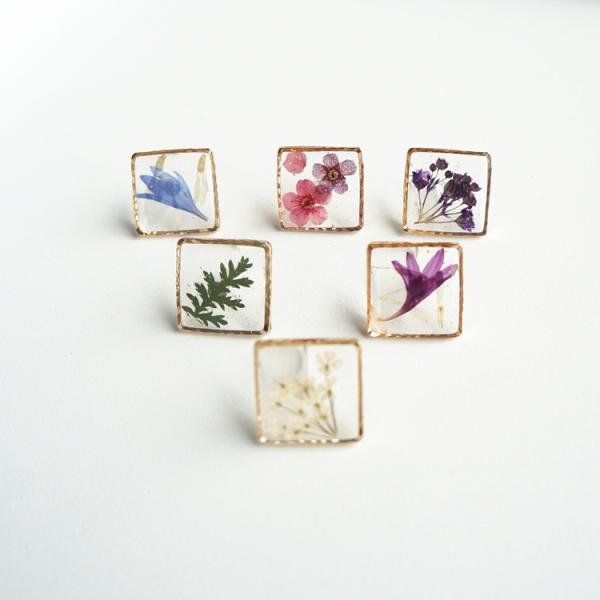 3 Days Quick Delivery Whole Sale Daisy World Spanish Style Earrings Clip With Real Daisy