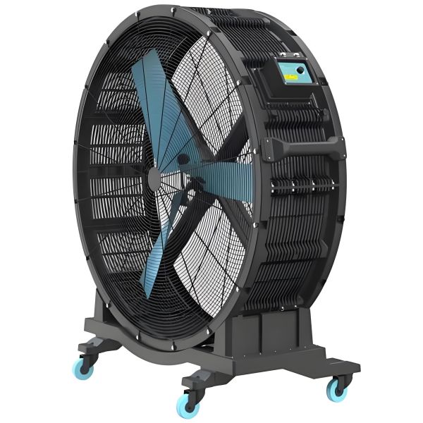 1.35m Mobile Metal Blades Portable Hvls Industrial Big Drum Fan with Pmsm Motor & Wheels for Gym Fitness Center